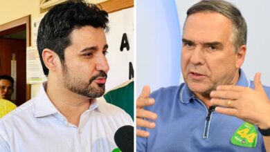 Fred Rodrigues e Sandro Mabel, debate Fred Rodrigues e Sandro Mabel, debate TV Anhanguera, Fred Rodrigues, Sandro Mabel