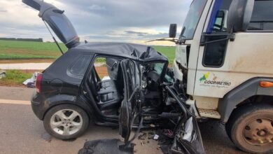 acidente GO-217 Piracanjuba, acidente carro caminhão GO-217 Piracanjuba, acidente GO-217, acidente Piracanjuba, batida carro caminhão GO-217 Piracanjuba