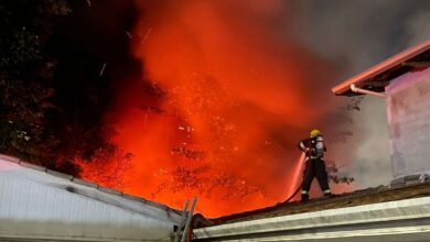 incêndio ferro-velho Goiânia, incêndio ferro-velho Vila Aguiar Goiânia, incêndio Goiânia, incêndio de grandes proporções ferro-velho Goiânia, incêndio de grandes proporções