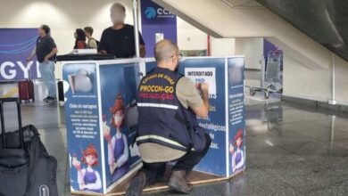 Procon Goiás, Procon Goiás interdita quiosque no Aeroporto de Goiânia, Procon Goiás Aeroporto de Goiânia, Procon Goiás interdita quiosque Aeroporto de Goiânia, Procon Goiás interdita quiosque Goiânia