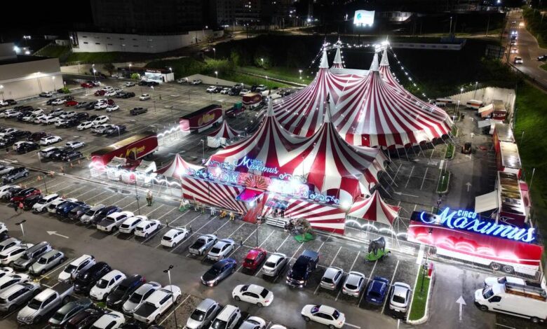 Circo Maximus, Circo Maximus em Goiânia, Circo Maximus Goiânia, Circo Maximus Passeio das Águas Shopping, estreia Circo Maximus Goiânia