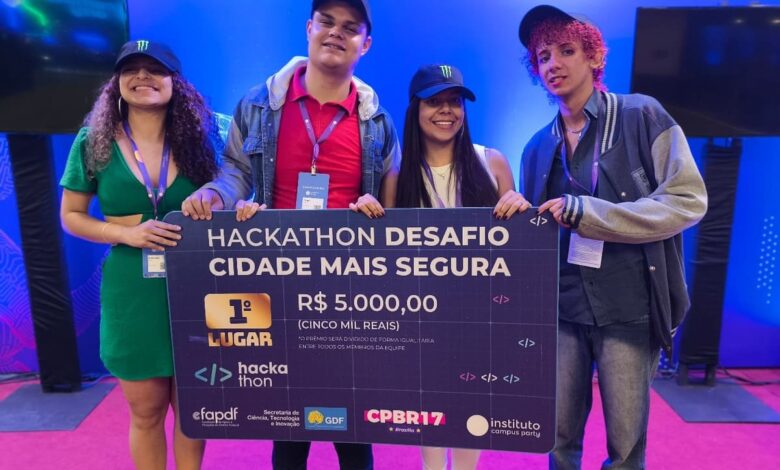 Campus Party Brasília, Escola do Futuro de Goiás Sarah Kubitschek, estudantes goianos vencem Campus Party Brasília, projeto DataPólis, EFG Santo Antônio do Descoberto Campus Party Brasília