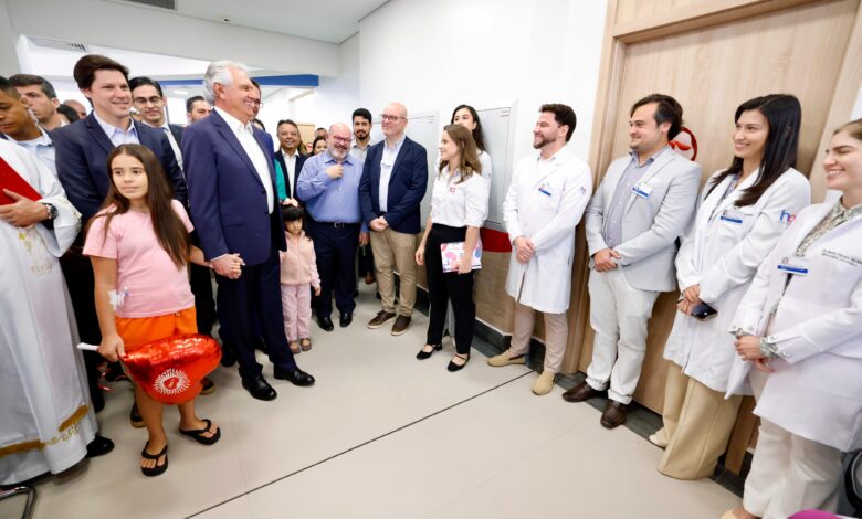 Caiado primeiros pacientes Cora Goiânia, Cora, Complexo Oncológico de Referência do Estado, pacientes pediátricos Cora, Caiado Cora