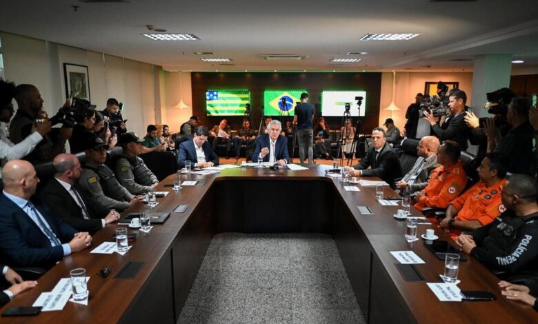 índices criminais em Goiás, índices criminais Goiás, criminalidade Goiás, Caiado, balanço forças de segurança Goiás