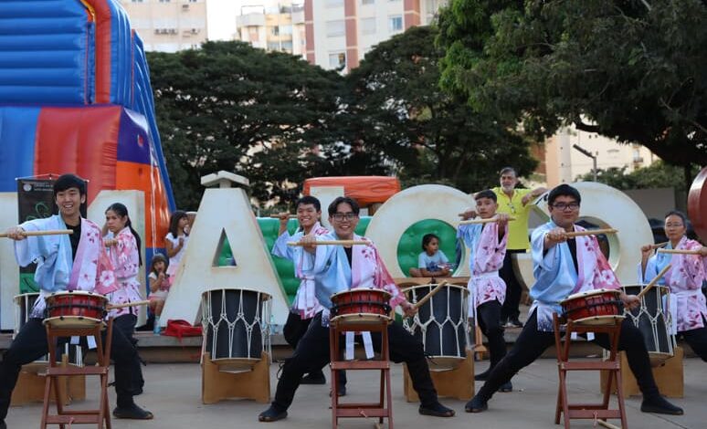 Bon Odori 2025, ação de divulgação do Bon Odori 2025, Bon Odori 2025 Praça do Sol, ação divulgação Bon Odori 2025 Praça do Sol, Praça do Sol