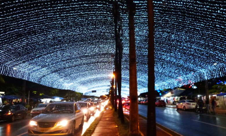 Túnel de luzes da Praça Tamandaré, túnel Praça Tamandaré, Praça Tamandaré, túnel luzes Praça Tamandaré, Túnel de luzes da Praça Tamandaré Goiânia
