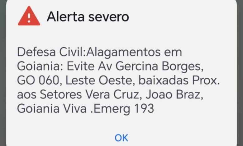 alerta sonoro goiânia, alerta sonoro defesa civil goiânia, alerta defesa civil goiânia, alerta severo goiânia, alerta sonoro chuvas goiânia
