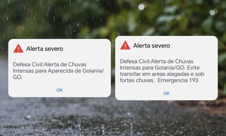 alerta chuvas intensas Goiânia e Aparecida, alerta chuvas intensas Goiânia, alerta chuvas intensas Aparecida de Goiânia, alerta chuvas Goiânia, alerta sonoro chuvas Goiânia