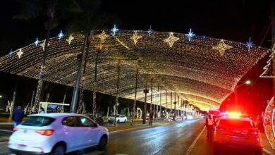 túnel de luzes na Praça Tamandaré, túnel de luzes Praça Tamandaré, túnel de luzes Praça Tamandaré Goiânia, túnel Praça Tamandaré, Praça Tamandaré