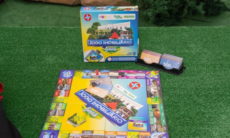 Jogo Imobiliário Goiás, jogo imobiliário, Jogo de tabuleiro goiás, jogo tabuleiro goiás, tabuleiro Jogo Imobiliário Goiás