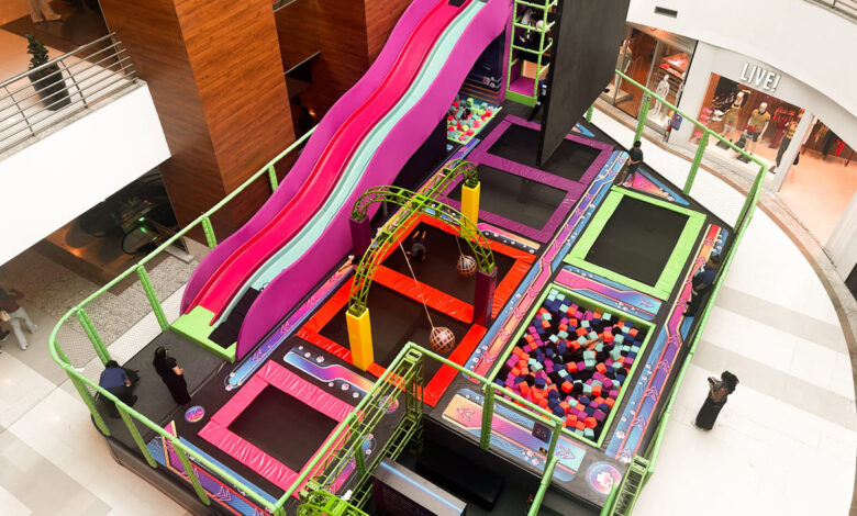 Arena Trampolim, Arena Trampolim Goiânia, Arena Trampolim Goiânia Shopping, Trampolim Goiânia, trampolim em Goiânia