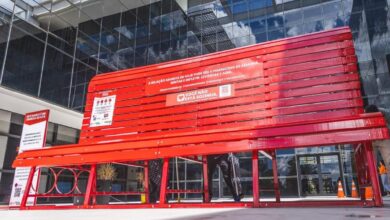 Banco Vermelho, instalação Banco Vermelho Aparecida de Goiânia, Banco Vermelho Cidade Administrativa Maguito Vilela, Banco Vermelho Aparecida, Banco Vermelho Aparecida de Goiânia