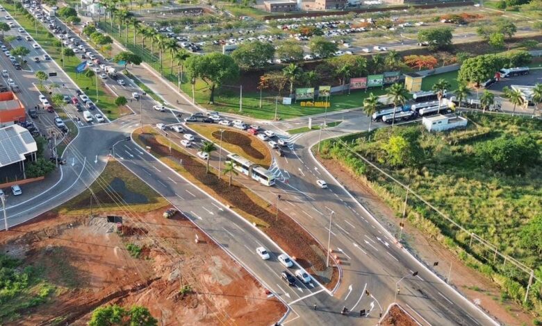 rotatória do Hugol, obras rotatória do Hugol, trânsito rotatória do Hugol, rotatória do Hugol Goiânia, rotatória do Hugol liberada